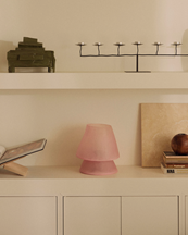 HK Living Glassfiber Table Lamp Pink