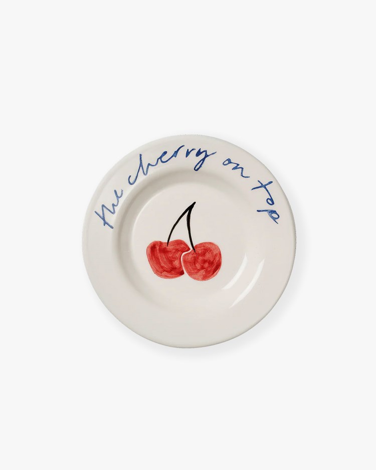 Pick a Poppy Cherry Tapas Plate Red