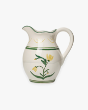 Pick a Poppy Cottage Flower Pitcher Yellow