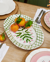 Pick a Poppy Madelen Möllard Tulip Serving Plate Green