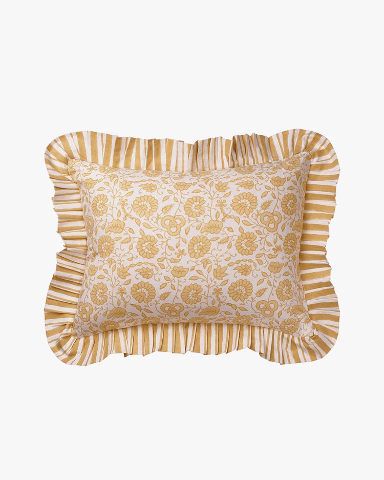 Pick a Poppy Damson Cushion Cover 30X40 Cm Light Yellow
