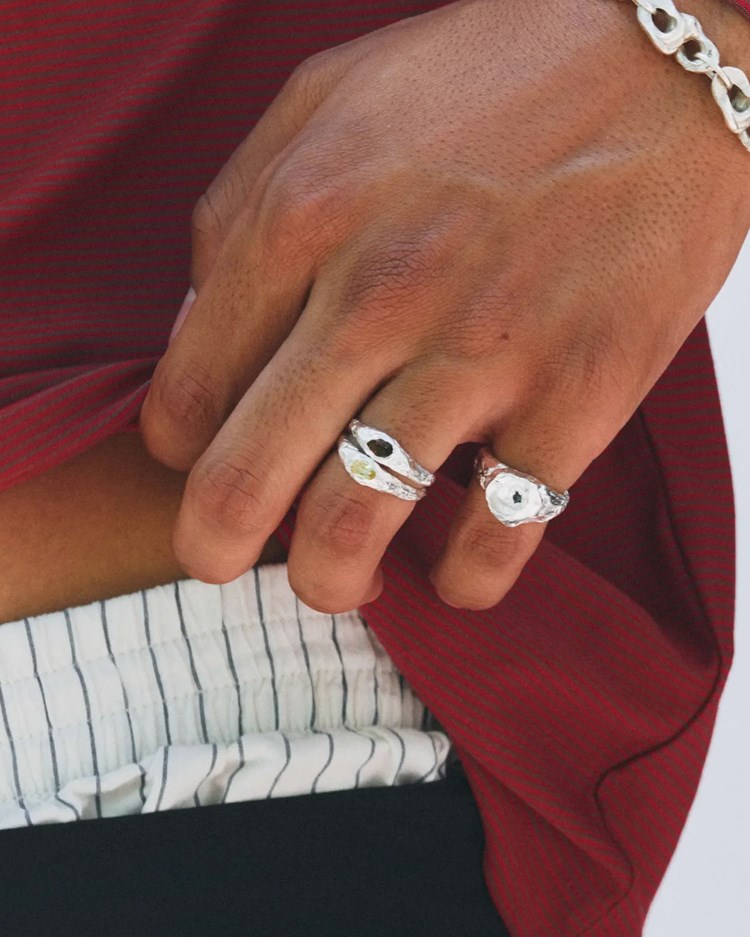 Simuero Polo Ring Brown Silver - Vallgatan 12
