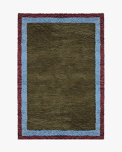 Layered Shaggy Edge Wool Rug Eden