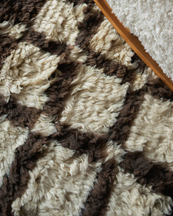 Layered Evelina Kroon Shaggy Rug Chestnut
