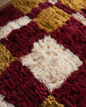 Layered Evelina Kroon Shaggy Rug Currant Bush