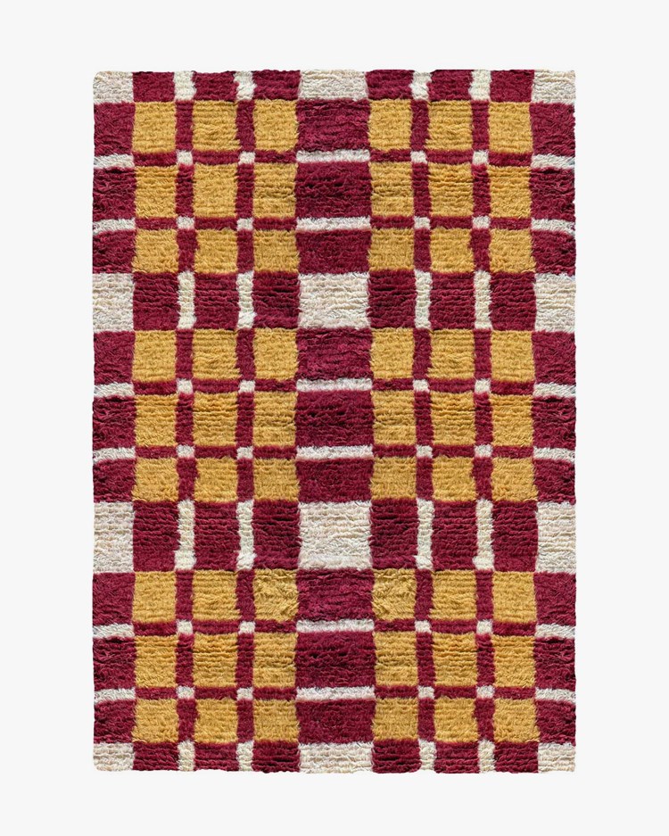 Layered Evelina Kroon Shaggy Rug Currant Bush