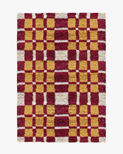 Layered Evelina Kroon Shaggy Rug Currant Bush