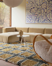 Layered Evelina Kroon Shaggy Rug Pergola