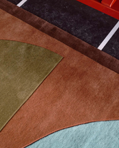 Layered Gio Wool Rug Coppa Canella
