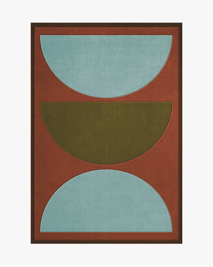 Layered Gio Wool Rug Coppa Canella