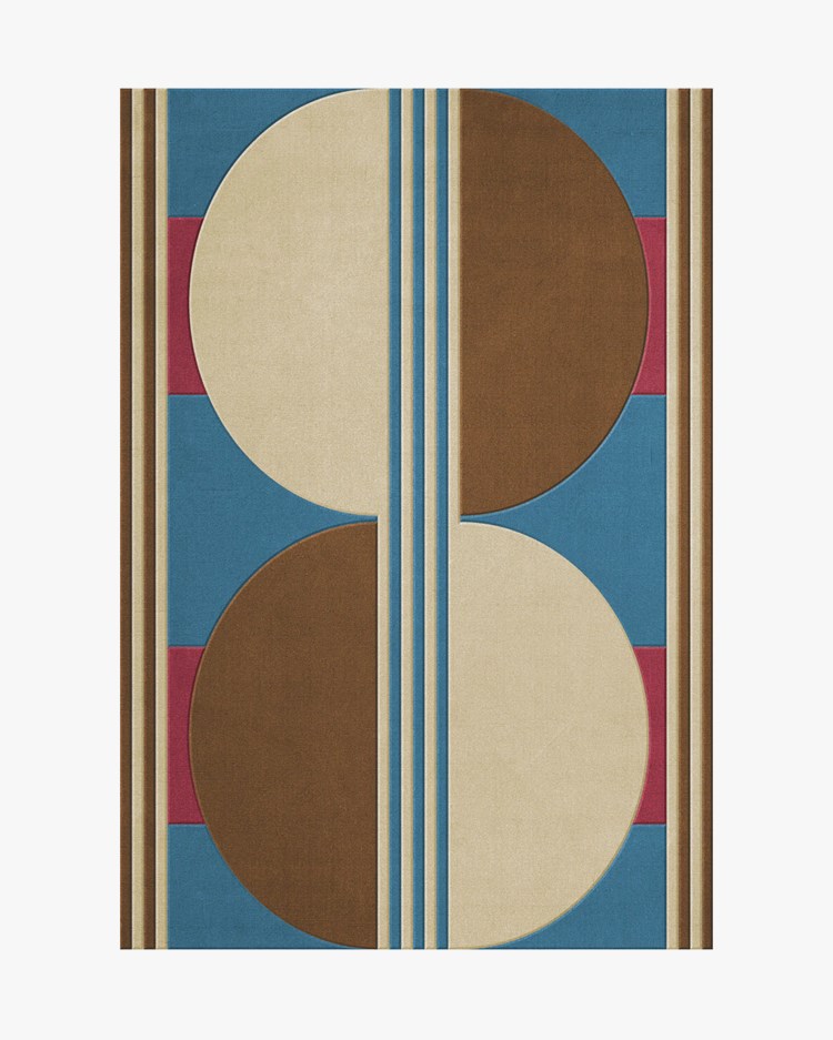 Layered Gio Wool Rug Mezza Confetto