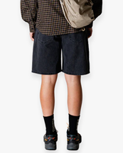 Woodbird Rami Crow Shorts Black Vintage