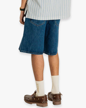Woodbird Rami Stone Shorts Blue
