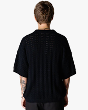 Woodbird Shimo Wave Polo Black