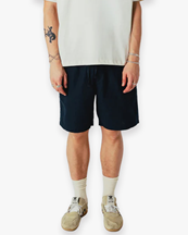 Woodbird Bommy Linen Shorts Navy