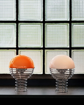 Verpan Wire Portable Lamp Orange
