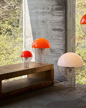 Verpan Wire Portable Lamp Red