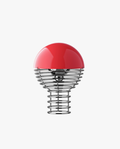 Verpan Wire Portable Lamp Red