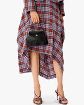 Vivienne Westwood Granny Frame Purse Black Leather