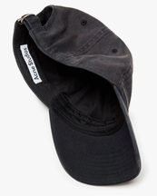 Acne Studios Face Metal Pin Logo Cap Washed Black