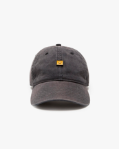 Acne Studios Face Metal Pin Logo Cap Washed Black