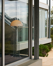 Verpan Wire Floor Lamp Chrome/White