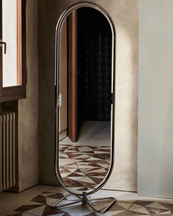 Verpan System 1-2-3 Mirror With Butterfly Base Chrome