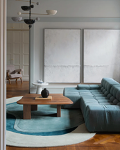 Layered Erik Bratsberg Lozza Rug Teal