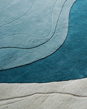 Layered Erik Bratsberg Lozza Rug Teal