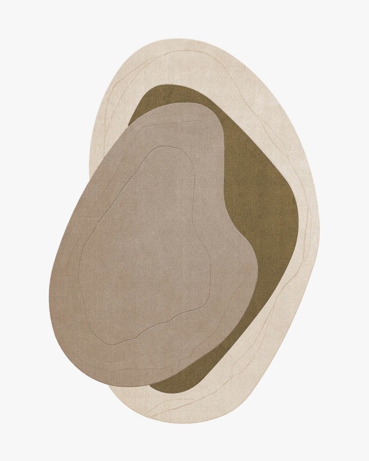 Layered Erik Bratsberg Lozza Rug Olive