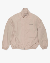 Acne Studios Stamp Logo Zipper Jacket Mushroom Beige