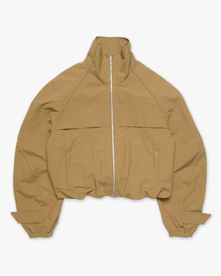 Acne Studios Nylon Logo Jacket Dark Khaki