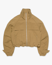 Acne Studios Nylon Logo Jacket Dark Khaki