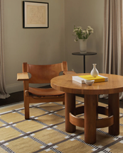 Layered Röllakan Ruth Wool Rug Harvest Yellow