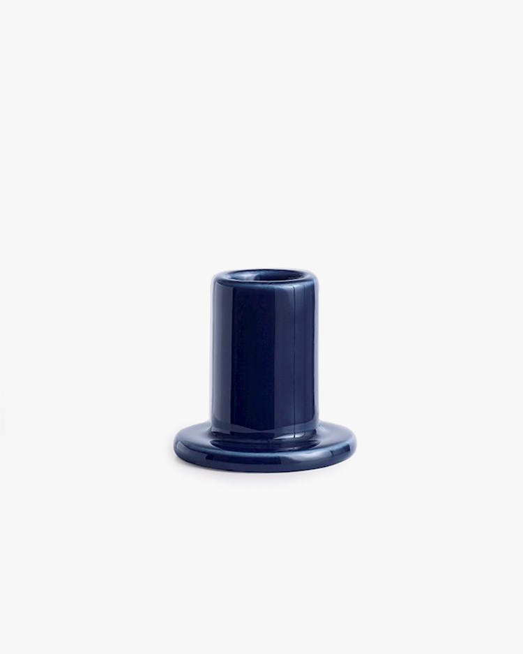 Hay Tube Candleholder S Midnight Blue