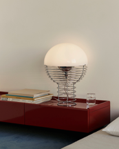 Verpan Wire Table Lamp Ø40 Chromewhite