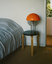 Verpan Wire Table Lamp Ø40 Chromeorange