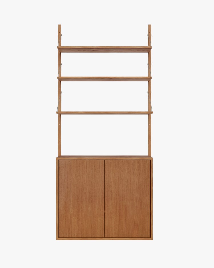 Frama Shelf Library Medium Cabinet Section Natural Oak