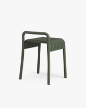Bebo Objects Kane Low Stool Chrome Green