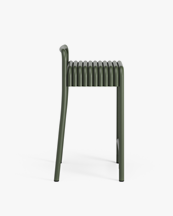 Bebo Objects Kane Bar Stool Chrome Green
