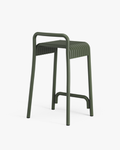Bebo Objects Kane Bar Stool Chrome Green
