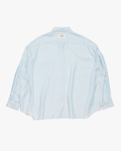 Acne Studios Relaxed Striped Button-Up Shirt Blue