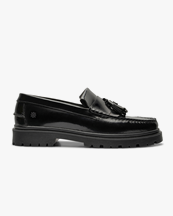 Playboy Footwear Florida Tassel Loafers Black Polido