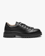 Playboy Footwear Willach Hiking Shoes 	Black Tumbled Leather