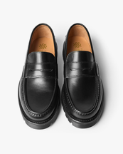 Playboy Footwear Kansas Loafers Black Leather
