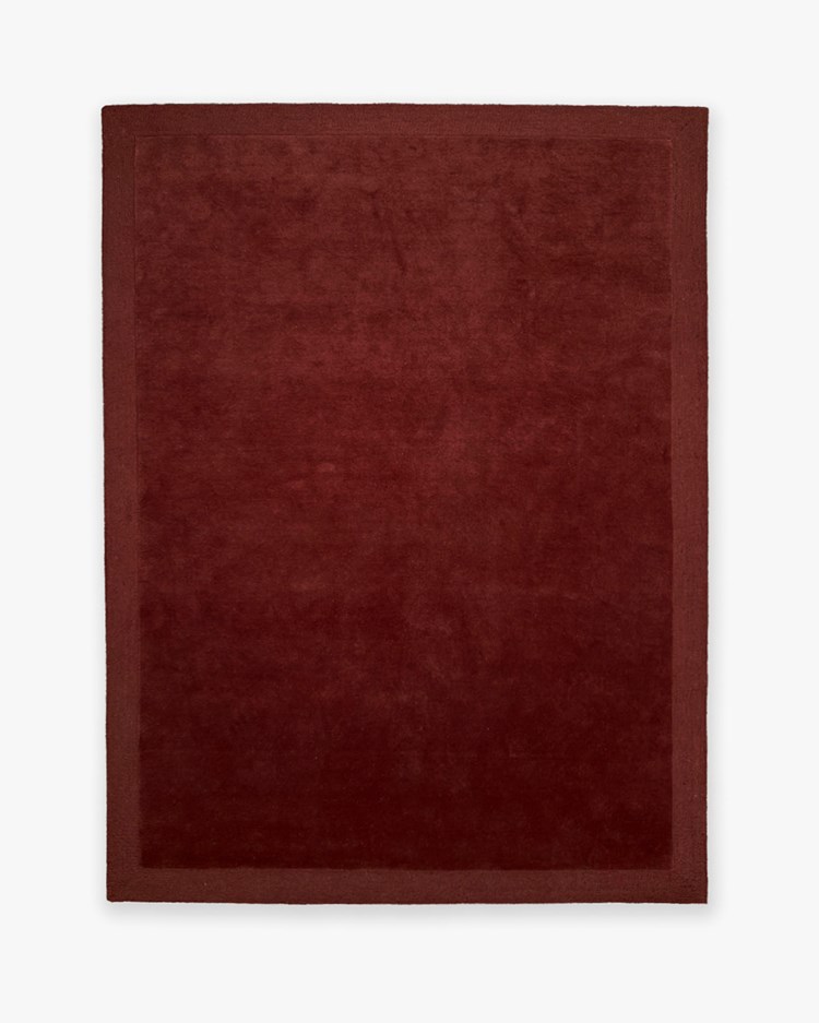 Tinted Objects Louis Wool Rug Burgundy
