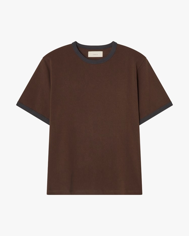 JEANERICA Ringer T-Shirt Brown