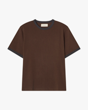 JEANERICA Ringer T-Shirt Brown
