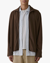 JEANERICA Bosie Zipped Cardigan Deep Brown