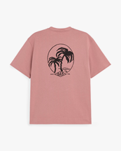 OAS Emron Palms Ovi T-Shirt Pink